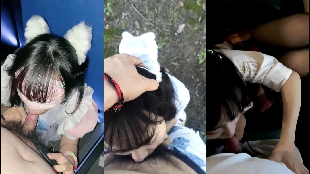 【极品萝莉-户外性体验】调教玩操制服萝莉小母狗，电影院做爱，摩天轮口爆，网吧JK跪舔，车震口爆，高清