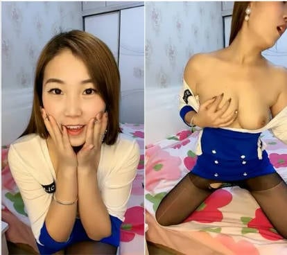 誘惑空姐制服,包臀黑絲襪,透視之下,臊茓被看的壹清二楚,更加誘人