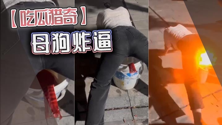 【吃瓜猎奇】母狗炸逼